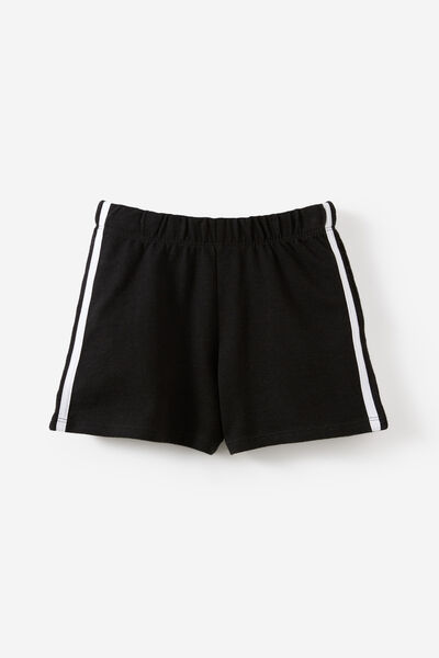 Essential Textured Short, BLACK/WHITE STRIPE