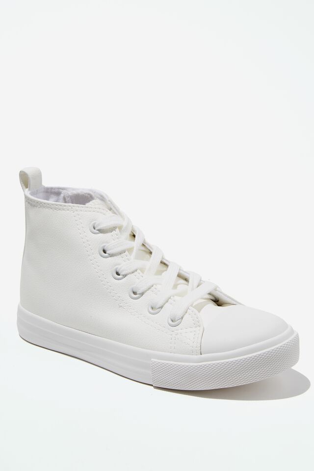 Classic High Top Trainer V, WHITE