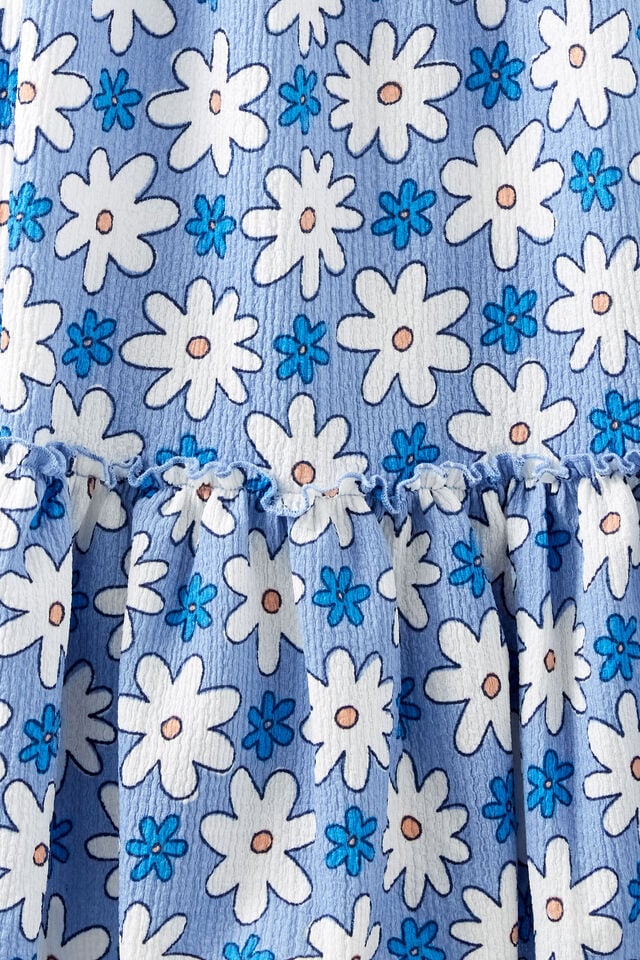 Hallie Tiered Dress, SANDY FLORAL/DUSK BLUE