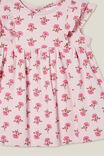 Megan Sleeveless Ruffle Dress, BALLERINA/MAEVE FLOWER STAMP - alternate image 2