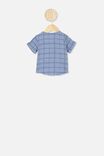 Mike Short Sleeve Shirt, POWDER PUFF BLUE/SKETCHY GRID
