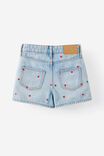 Alayna Aline Denim Skort, AIRLIE LIGHT BLUE/HEART EMBROIDERY - example image 2