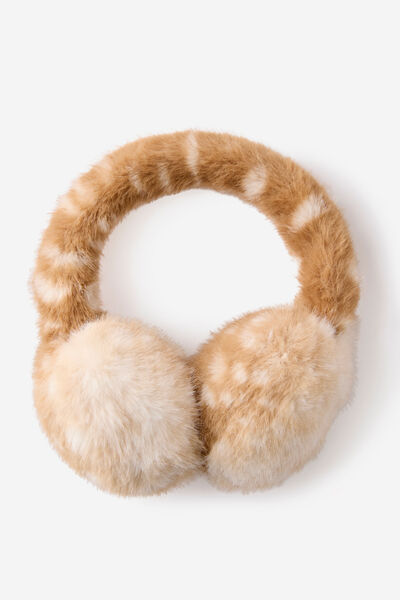 Kids Fluffy Earmuffs, DEER SPOT