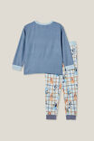 Pijamas - Chuck Long Sleeve Pyjama Set Licensed, LCN BLU STEEL/BLUEY ROAD TRIP - vista alternativa 3