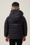 Jaqueta - Hunter Hooded Puffer Jacket, BLACK - vista alternativa 3