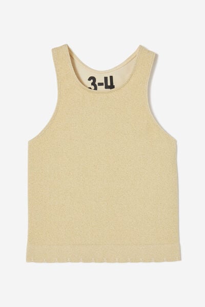 Kali Seamfree Tank, DARK VANILLA GOLD/SCALLOP