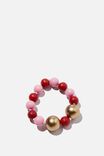 Beaded Bracelet, CALI PINK/RED SPARKLES - alternate image 1