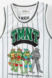 License Basketball Tank, LCN NIC WHITE & SWAG GREEN STRIPE/TMNT - alternate image 2
