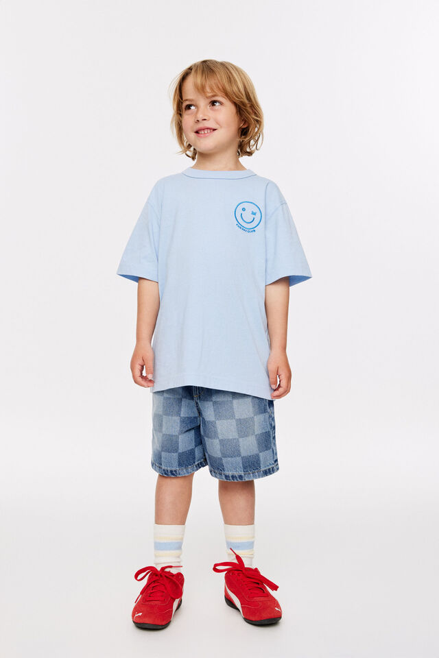 Koby Pull On Short, PORTSEA DARK BLUE/CHECKERBOARD