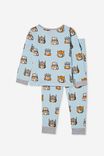 Orlando Long Sleeve Pyjama Set Licensed, LCN HAS FROSTY BLUE TRANSFORMERS