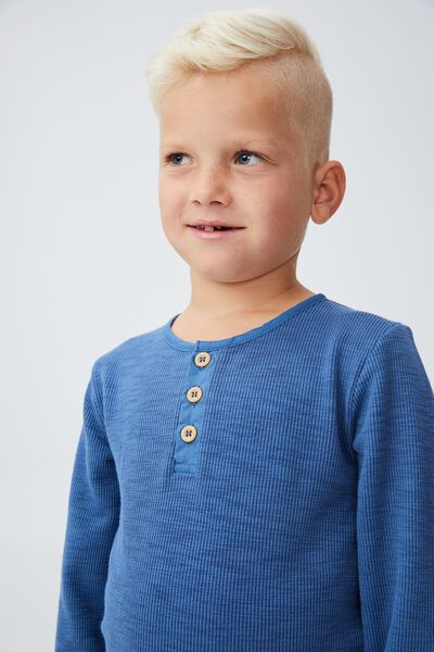 Jordan Long Sleeve Pyjama Set, PETTY BLUE