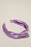 Lottie Knot Headband, LILAC DROP/SATIN - alternate image 2