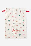 Santa Sack Family Xmas Personalised, VANILLA/EVERYTHING CHRISTMAS - example image 3