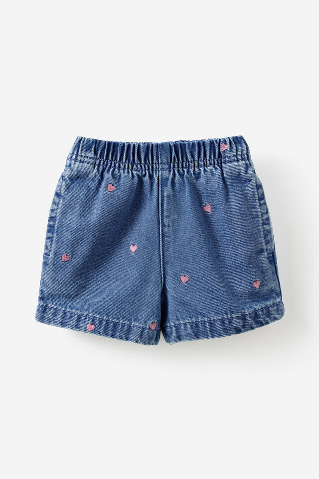 Jagger Denim Short, BURLEIGH BLUE WASH/HEART