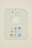 The Square Bib, GREEN LILLY/YOU RE DIFFERENT - alternate image 1