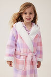 Girls Flannel Hooded Gown, ZEPHYR/WINTERS CHECK - alternate image 3