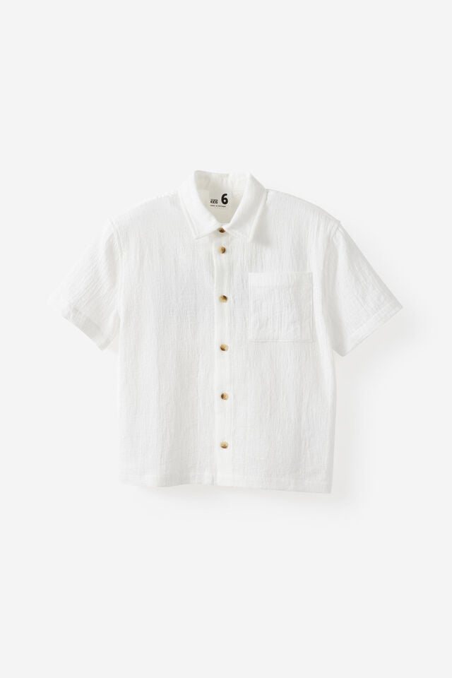 Ryder Skate Shirt, VANILLA TEXTURED