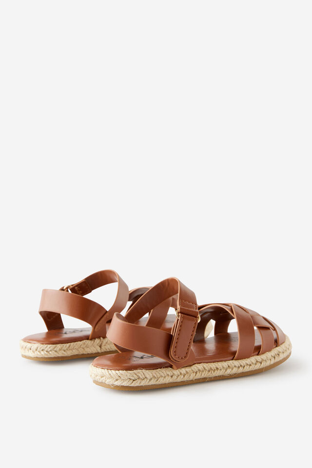 Kids Strappy Sandal, TAN