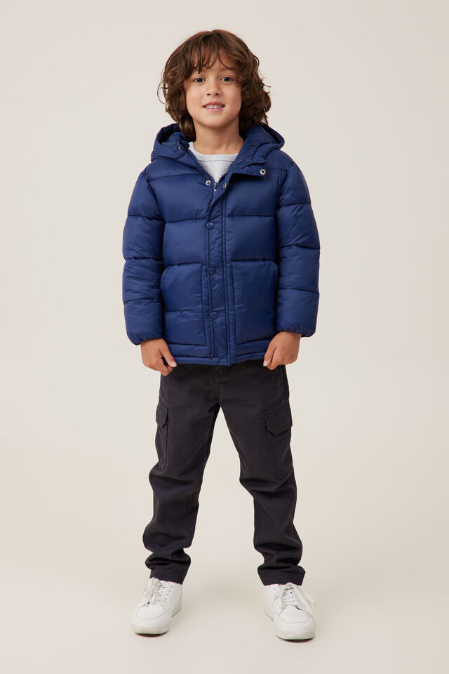 Hunter Hooded Puffer Jacket, IN THE NAVY