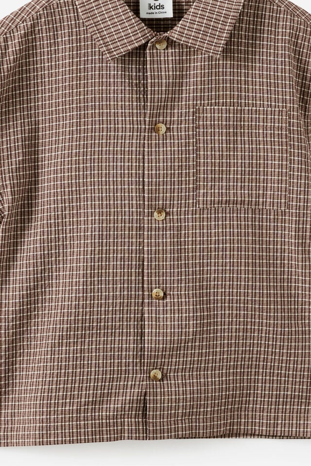 Jasper Boxy Skate Shirt, ROCKY ROAD MINI CHECK