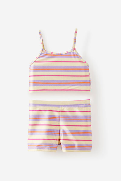 Tahlie Tankini Set, BABY YELLOW/STRIPES