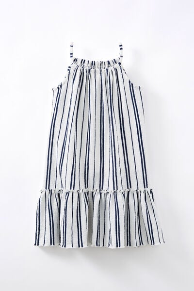 Hallie Tiered Dress, IN THE NAVY/STRIPE