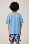 Damon Short Sleeve Pyjama Set License, LCN MAR SKY HAZE/SPIDERMAN WEBS - alternate image 3