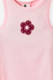 Fitted Essential Racer Back Tank, BALLET PINK/BERRY JAM FLOWER - example image 2