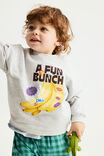 Baby Sweater, CLOUD MARLE/A FUN BUNCH - example image 1