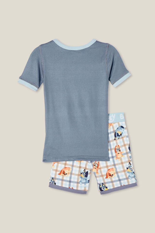 Bluey Super Soft Pajama Set, LCN BLU STEEL/BLUEY LET S PLAY
