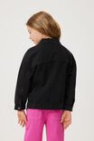 Oversized Denim Jacket, BURLEIGH BLACK - alternate image 3