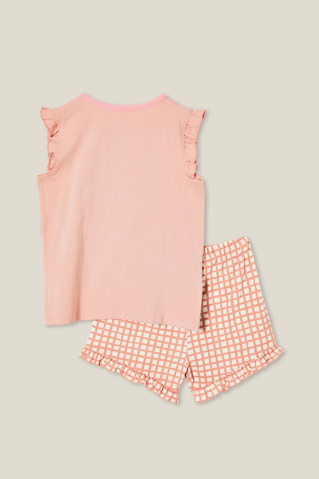 Stacey Short Sleeve Flutter Pyjama Set, ZEPHYR/UNICORN MEADOW FLORAL
