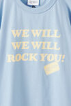 Queen Music Drop Shoulder SS Tee, LCN COR CLOUD BLUE/ QUEEN WE WILL ROCK U - example image 2