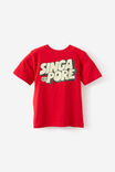 Essentials Graphic Short Sleeve Tee, VARSITY RED/SINGAPORE - example image 4