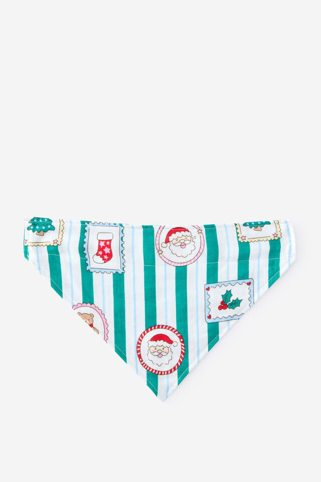 Pet Bandana Family Xmas, ENGLISH IVY/SANTA STAMP