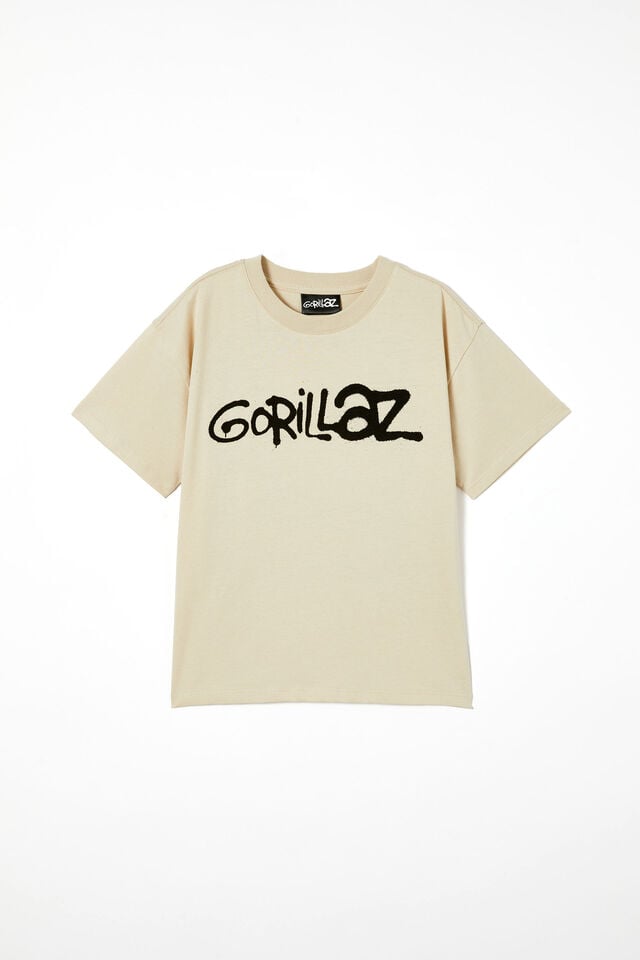 Gorillaz Drop Shoulder Short Sleeve Tee, LCN WMG RAINY DAY/GORILLAZ
