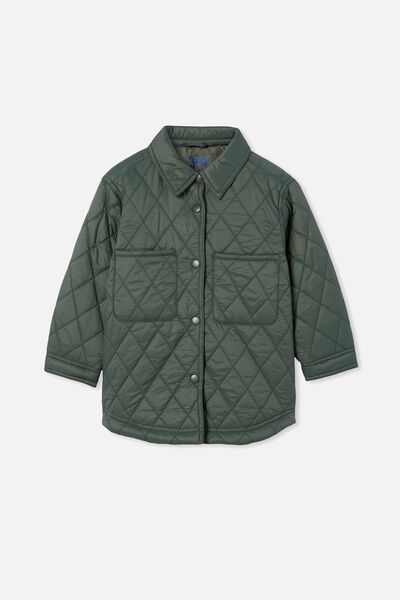 Jamie Quilted Shacket, SWAG GREEN/QUILTED