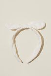 Acessório de cabelo - Bailee Bow Headband, VANILLA/BRODERIE - vista alternativa 1