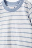 Jamie Short Sleeve Tee, DUSTY BLUE/VANILLA RILEY STRIPE - alternate image 2