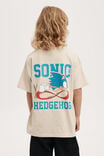 License Drop Shoulder Short Sleeve Tee, LCN SEG RAINY DAY/SONIC HEDGEHOG - alternate image 3