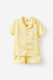 Lullaluxe Short Sleeve Pj Set Pers, BABY YELLOW/ARIA SPOT - example image 2