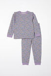 Ava Long Sleeve Pyjama Set, LILAC DROP/MIMI FLORAL - alternate image 1
