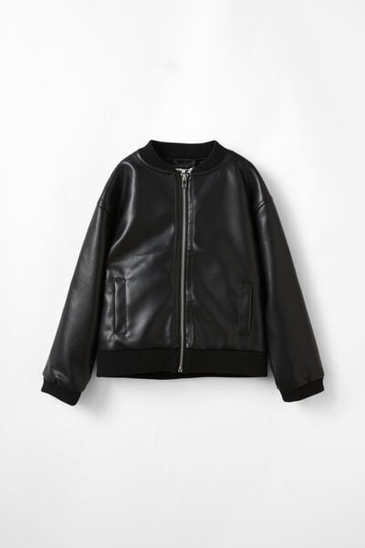 Monique Bomber Jacket, BLACK