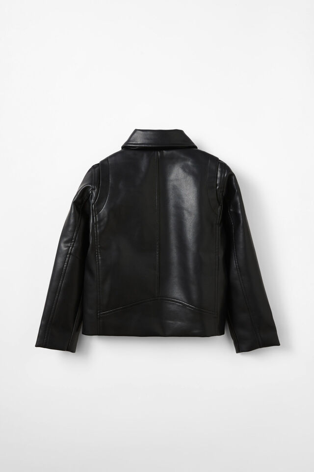 Caroline Biker Jacket, BLACK