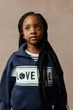 Naomi Half Zip Pullover, IN THE NAVY/LOVE ALL - alternate image 1