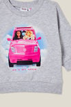 Barbie Alma Drop Shoulder Sweater, LCN MAT CLOUD MARLE/BARBIE DRIVING AROUND - alternate image 3