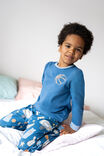 Ace Long Sleeve Pyjama Set, PETTY BLUE/ BASKETBALL ELEMENTS - alternate image 1