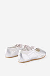 Kids Sporty Ballet Flats, SILVERY - example image 3