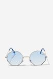 Kids Sienna Shell Metal Sunglasses, BLUE PUNCH/SILVER - alternate image 3