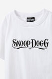 Snoop Dogg Drop Shoulder Short Sleeve Tee, LCN PTC WHITE/SNOOP DOGG DROP - example image 2